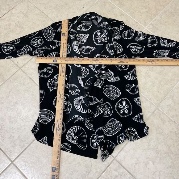 Chicos Travelers Cardigan women's 3P/US XLP petite Open Front Flowy Slinky - Picture 6 of 10